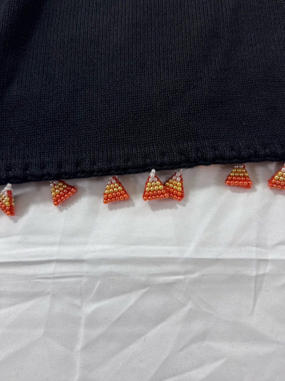 Vintage Michael Simon Halloween Cardigan Sz M, Beaded Pumpkin Embellished - Picture 15 of 15